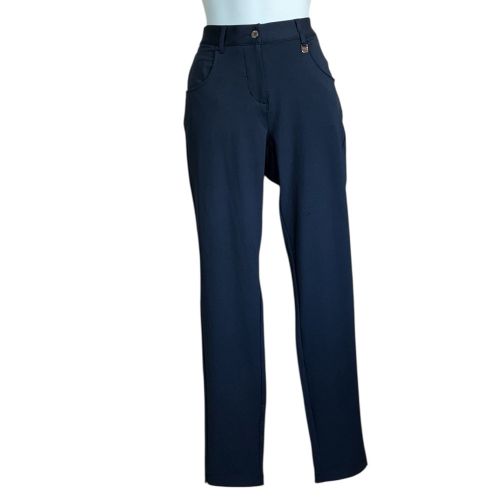 PING Verity II Sensorcool Ladies Navy Golf Pants, silver Ping hardware. 10 NWT